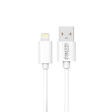 IZENIS D-03P-31, Data Cable, 2.4A-PVC-USB A to Lighting 1m,White