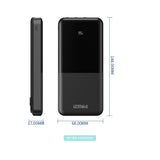 IZENIS DP-008 10000mAh DuraPower Bank,5V/2A Digital Indicator Power Bank with Data Cable for iphone,Android