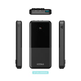 IZENIS DP-008 10000mAh DuraPower Bank,5V/2A Digital Indicator Power Bank with Data Cable for iphone,Android