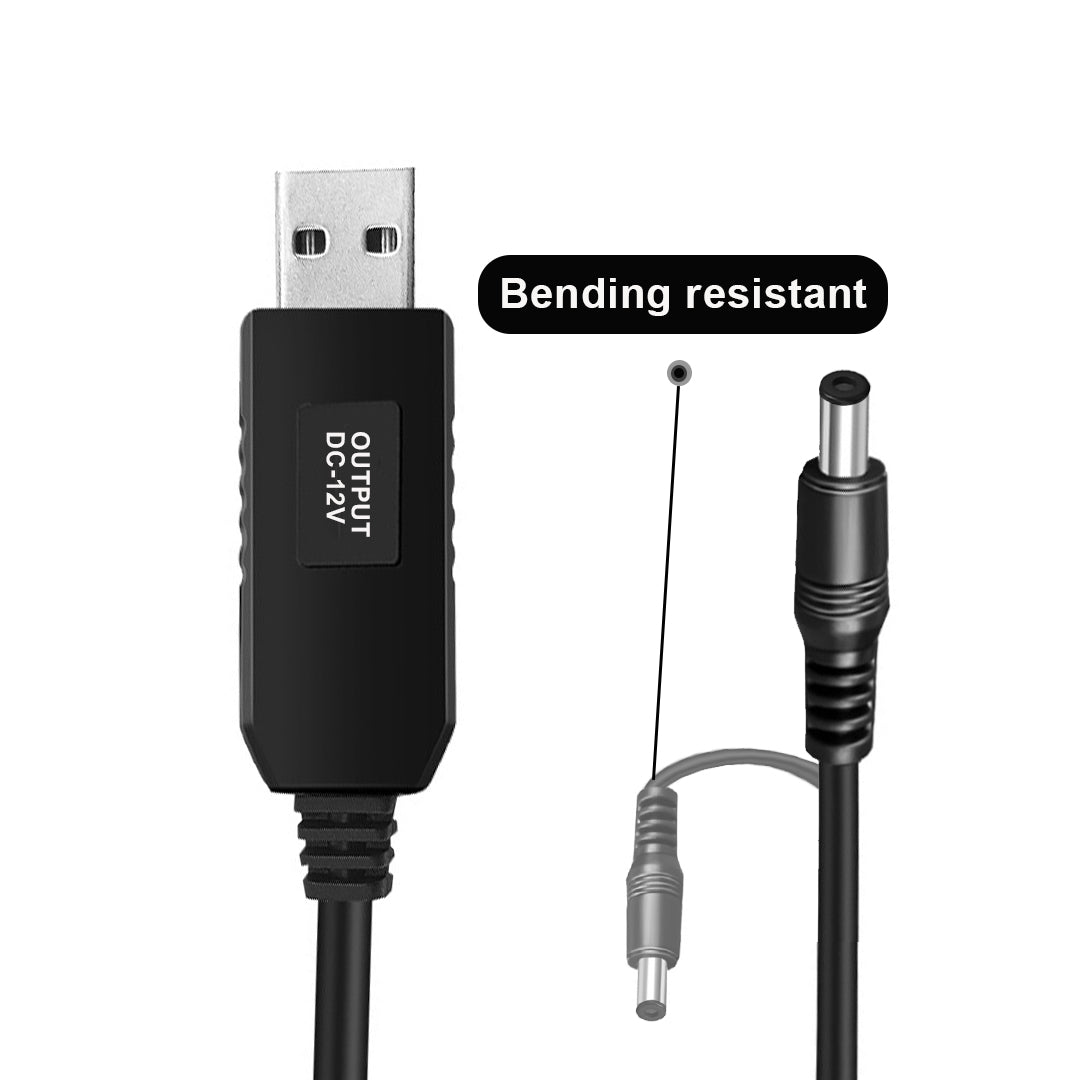 IZ-1001 USB 5V to 12V Converter Cable,Wifi Cable to Connect with powerbank