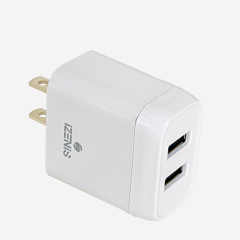 IZENIS P-03 Charger, two Ports USB-A*2, 2.4A plug