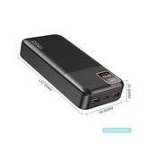 IZENIS SP-004 20000mAh SpeedPower bank,PD20W+QC22.5W PD+QC Multi-compatible Fast Charging Power Bank