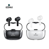 IZENIS izPods F042 Bluetooth 5.3,TWS In-Ear Earbuds for Music and Game,ANC+ENC Noise Canceling Earbuds,Translucent Earphones with Waterproof IPX6