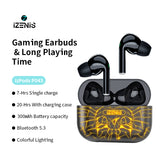 IZENIS izPods P043 Bluetooth 5.3,TWS In-Ear Earbuds for Music and Game,Wireless Earbuds, Colorful Lightning pattern headsets,Waterproof IPX6